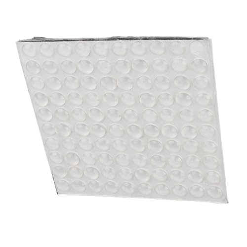 Yctze Selbstklebende Silikonpuffer 100 Stück, Halbkreisförmige Türmöbelpolster, Stoßdämpfende Gummifüße, 8 X 2,5 Mm Größe, Ideal für Wohnmöbel und Schranktüren von Yctze