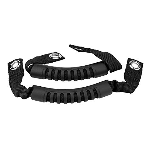 Yctze Side Grab Handle - 2-Teiliges Auto Rücksitz Kopfstütze Haltegriff Set Fahrzeuginnenausstattung Sitzbezüge Mit Loch Ersatz Für 1995-2017(Schwarz) von Yctze