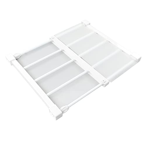 Yctze Spannungsstangenregal 14,2 Zoll Erweiterbares Lagerregal für Schrank und Schrank, Näserfreies Verstellbares Spannungsregal für Schuhe, Bücher und Mehr (38-55 cm) von Yctze