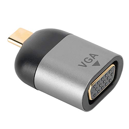 Yctze Typ-C-Stecker auf VGA-Buchse Adapter Video Converter 1080P HD-Ausgang, der die meisten Mainstream-Betriebssysteme unterstützt von Yctze