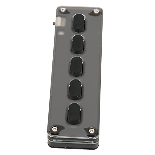 Yctze USB-Wireless-Dual-Mode-Micro-Gaming-Tastatur mit 5 Programmierbaren Tasten, Silikon-Stummschaltung für Designer, Video-Editoren, Universell Einsetzbar, Integrierter Akku Yctze USB-Wireless-Dual-Mode-Micro-Gaming-Tastatur mit 5 Programmierbaren Tasten, Silikon-Stummschaltung für Designer, Video-Editoren, Universell Einsetzbar, Integrierter Akku von Yctze