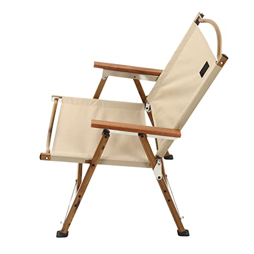 Yctze Ultra -Licht Tragbares Faltungs -CH mit Handlauf Zum Wandern, Strand und Angeln - Khaki -Design (Khaki) von Yctze