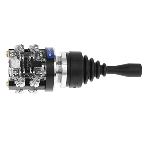Yctze Universal 4NO Federrücklauf-Momentan-4-Positionen-12-V-Joystick-Schalter, Ideal für HKAI-41Z04-Ersatz, 4-Wege-Joystick-Schalter 12 V und 24 V, 2-Wege-Joystick von Yctze