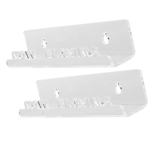 Yctze Wall Mount Acryl -Plattenaufbewahrungsregal - Elegantes Schwimmendes Albumhalter für Schlafzimmer, Wohnzimmer, Bürodekor und (Transparent) von Yctze