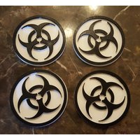 Biohazard 3D Symbol Untersetzer - 4Er-Set von YeOldeProppeShoppe