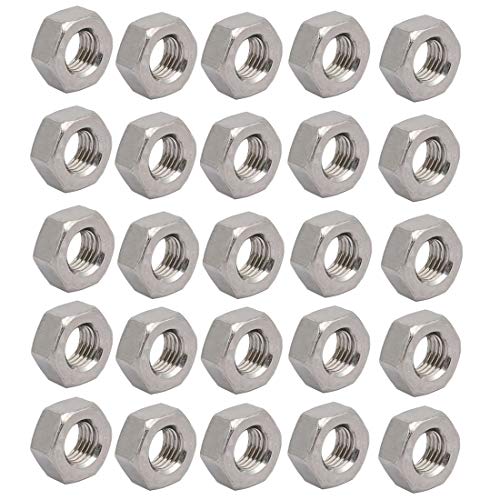 YeVhear Sechskantmuttern, M6 x 0,75 UNF 304, Edelstahl, 20 Stück von YeVhear