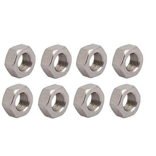 YeVhear Sechskantmuttern, M8 x 0,75 UNF 304, Edelstahl, 8 Stück von YeVhear