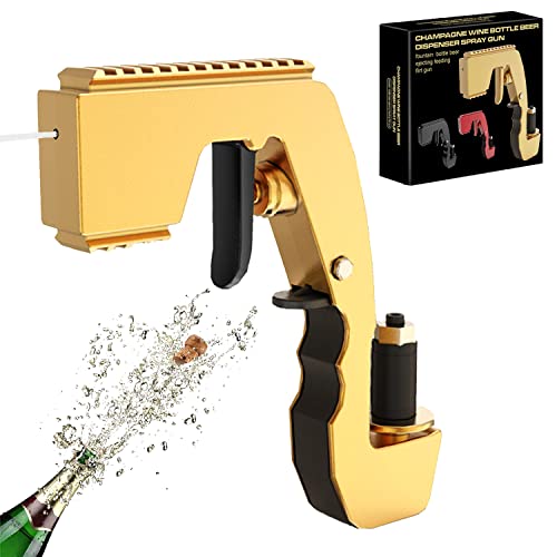 Champagner Spritzpistole, Bierpistole Weinspender, Weinstopper Champagner, Flaschen, Brunnen, Bierspender, für Schwimmbad,Strand,Geburtstag,Hochzeit,Bar-Tool von YeahBoom