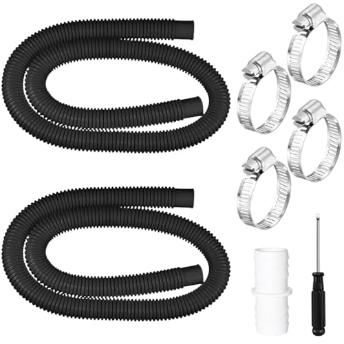 2 Stück Poolschlauch 32mm,150cm Schwimmbadschlauch mit 4 Sicherungsclip und 1 Schlauchverbinder,Schlauch für Poolpumpe,Poolpumpenschlauch,Poolfilterschlauch für Filterpumpe Schwimmbad von YeahBoom