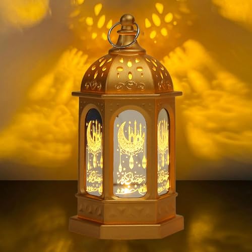 Ramadan Deko Laterne,Vintage Laterne Deko,Ramadan Deko Lampe,Set Ramadan Kareem Dekoration Laterne,Ramadan Laternen,Eid Mubarak Dekoration Mond Stern Laterne,Ramadan Laterne-Lichterkette Außen von YeahBoom