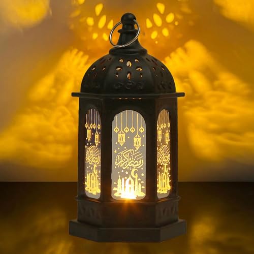 Ramadan Deko Laterne,Vintage Laterne Deko,Ramadan Deko Lampe,Set Ramadan Kareem Dekoration Laterne,Ramadan Laternen,Eid Mubarak Dekoration Mond Stern Laterne,Ramadan Laterne-Lichterkette Außen von YeahBoom