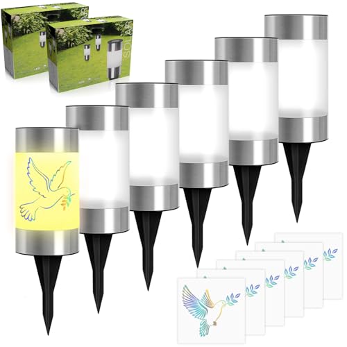 YeahBoom 6 Stück LED Solar Grablicht,Grablaterne Solar,Taube Grablichter für Draußen,Grabkerze Taube mit Erdspieß,Solarbetrieben mit Lichtsensor,Erdspieß Friedhofskerzen mit Solar für Draußen YeahBoom 6 Stück LED Solar Grablicht,Grablaterne Solar,Taube Grablichter für Draußen,Grabkerze Taube mit Erdspieß,Solarbetrieben mit Lichtsensor,Erdspieß Friedhofskerzen mit Solar für Draußen von YeahBoom