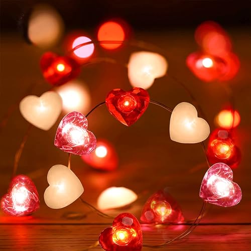 YeahBoom Herzförmige Lichterkette,5M 50LED Lichterkette Herzen,Aussenlichterkette Batterie,DIY-Geschenk für den Innenbereich,Valentinstag Dekoration,Outdoor Christmas Decorations YeahBoom Herzförmige Lichterkette,5M 50LED Lichterkette Herzen,Aussenlichterkette Batterie,DIY-Geschenk für den Innenbereich,Valentinstag Dekoration,Outdoor Christmas Decorations von YeahBoom