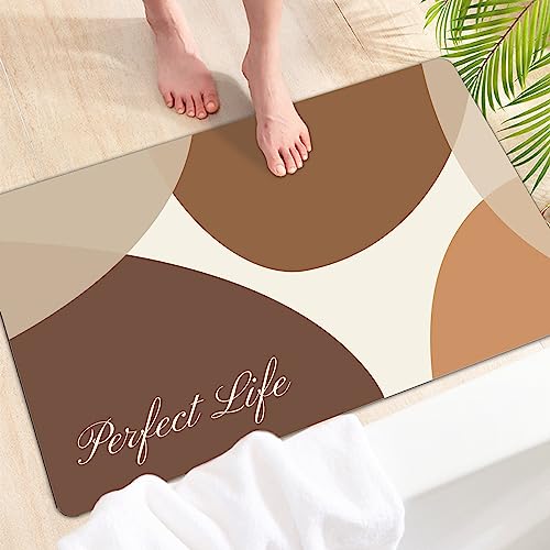 YeahBoom Super Absorbierende Bodenmatte,40 * 60cm Schmutzabweisend Bodenmatte Für Bad,rutschfest Küchenteppich,Ölfest und Wasserdicht,Abwischbar Laufteppich Küchenmatte,Waschbar,Duschmatte rutschfest von YeahBoom