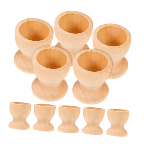 YeahiBaby Eierbecher Holz Eierkocher Eier Halter zum Bemalen Dekorieren 10 Stück YeahiBaby Eierbecher Holz Eierkocher Eier Halter zum Bemalen Dekorieren 10 Stück von YeahiBaby