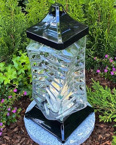 Garten Paradies Handmade Grablampe Laterne Grablicht 40 cm H. !!! Twister MAX NEU Grablicht Kerze Grabkerze Grabdekoration Grabschmuck Neue Model incl. Kerze, Schwarz - Efekt Garten Paradies Handmade Grablampe Laterne Grablicht 40 cm H. !!! Twister MAX NEU Grablicht Kerze Grabkerze Grabdekoration Grabschmuck Neue Model incl. Kerze, Schwarz - Efekt von Yeahitch