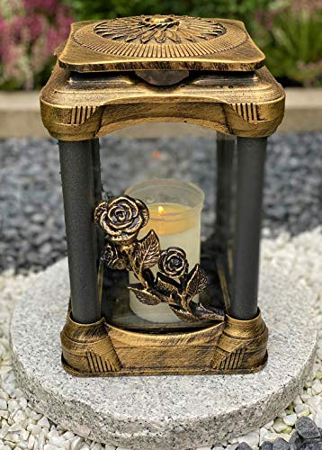 Grablampe Handmade NEU Rose-Motiv Grablicht Grabkerze Grabdekoration Grabschmuck Gartenlampe incl.Grabkerze. Grablampe Handmade NEU Rose-Motiv Grablicht Grabkerze Grabdekoration Grabschmuck Gartenlampe incl.Grabkerze. von Yeahitch