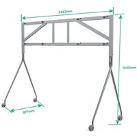 Yealink MB-FloorStand-D652 Dual für MeetingBoard 65, grau-silber von Yealink