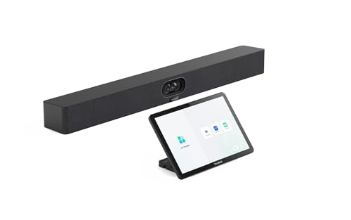 Yealink MeetingBar A40-031 – All-in-One 4K-Videokonferenzlösung mit Dual-48MP-Kameras, 120° Sichtfeld, 8-MEMS-Mikrofonarray, CTP25 Touch Panel, kompatibel mit Microsoft Teams und Zoom Yealink MeetingBar A40-031 – All-in-One 4K-Videokonferenzlösung mit Dual-48MP-Kameras, 120° Sichtfeld, 8-MEMS-Mikrofonarray, CTP25 Touch Panel, kompatibel mit Microsoft Teams und Zoom von Yealink