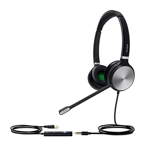 Yealink USB Headset UH36 Dual Teams zertifiziert für Microsoft Teams, Schwarz von Yealink
