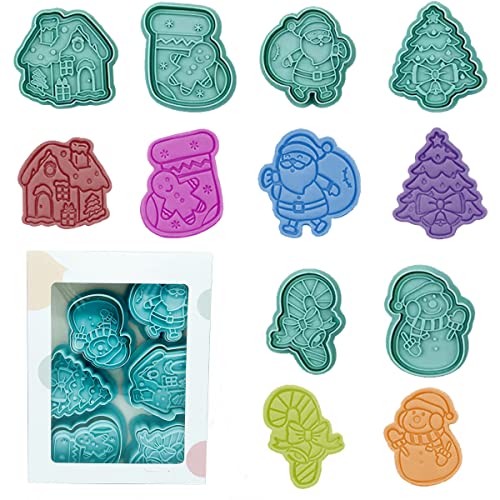 Yealoo 6 Pcs Ausstechformen Weihnachten,Keksausstecher Weihnachts Ausstecher Plätzchen Kekse Keksformen 3D Kunststoff Plätzchenformen mit Karton Yealoo 6 Pcs Ausstechformen Weihnachten,Keksausstecher Weihnachts Ausstecher Plätzchen Kekse Keksformen 3D Kunststoff Plätzchenformen mit Karton von Yealoo