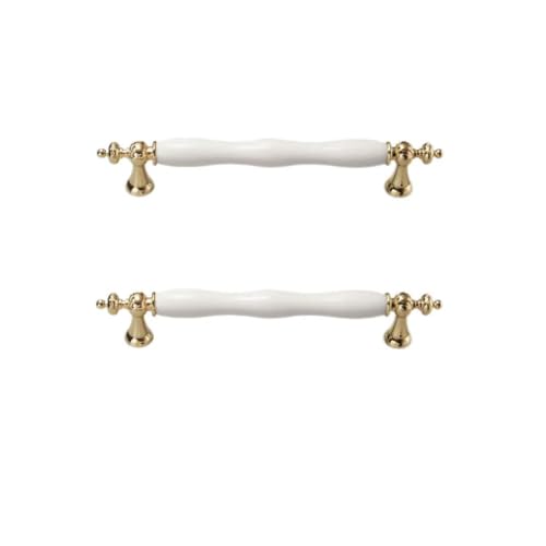 2 Stück europäische klassische weiße Küchenschranktürgriffe, Schrankschubladen, Schlafzimmermöbel, Keramikknauf, Lochmitte, 160 mm. 2 Stück europäische klassische weiße Küchenschranktürgriffe, Schrankschubladen, Schlafzimmermöbel, Keramikknauf, Lochmitte, 160 mm. von Yeandshi