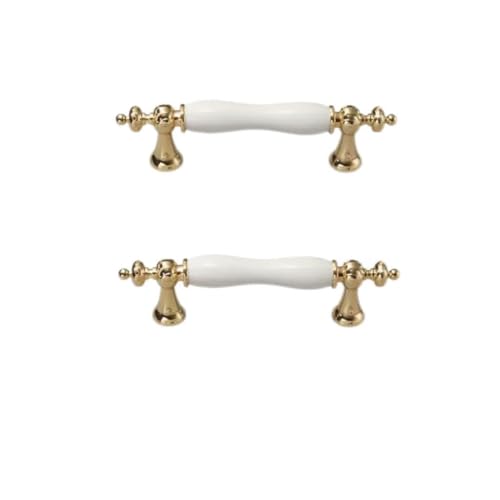 2 Stück europäische klassische weiße Küchenschranktürgriffe, Schrankschubladen, Schlafzimmermöbel, Keramikknauf, Lochmitte, 96 mm. 2 Stück europäische klassische weiße Küchenschranktürgriffe, Schrankschubladen, Schlafzimmermöbel, Keramikknauf, Lochmitte, 96 mm. von Yeandshi