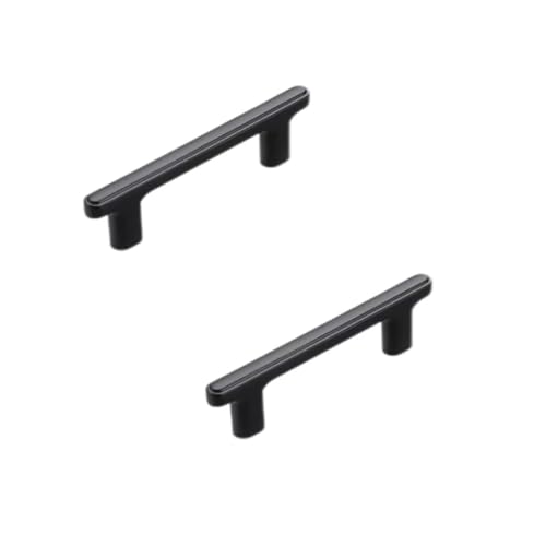 2 x schwarze Türknauf-Löcher in der Mitte, 76 mm, schwarze Küchenschrankgriffe, Zinklegierung, Kleiderschrank, Schublade, Weinschrank, Badezimmerschrank, Hardware-Griffe. 2 x schwarze Türknauf-Löcher in der Mitte, 76 mm, schwarze Küchenschrankgriffe, Zinklegierung, Kleiderschrank, Schublade, Weinschrank, Badezimmerschrank, Hardware-Griffe. von Yeandshi