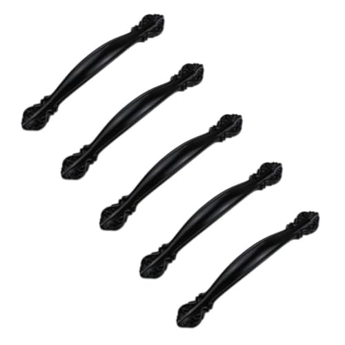 5 Stück Vintage-Schrank-Möbel-Türgriffe, schwarz, antiker Bogenzug, 96 mm Lochmitte, Kleiderschrank-Ziehgriffe. 5 Stück Vintage-Schrank-Möbel-Türgriffe, schwarz, antiker Bogenzug, 96 mm Lochmitte, Kleiderschrank-Ziehgriffe. von Yeandshi