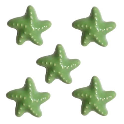 5 Stück grüne glänzende Keramik-Türgriffe in Seestern-Form, für Schränke, Kleiderschränke, Keramikschubladen, Küche, Schminktisch, Kinderzimmer. 5 Stück grüne glänzende Keramik-Türgriffe in Seestern-Form, für Schränke, Kleiderschränke, Keramikschubladen, Küche, Schminktisch, Kinderzimmer. von Yeandshi