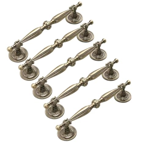 Schrankknauf, Antik-Bronze, 128 mm, Vintage-Stil, Schrankgriff, Vintage-Bronze, Schubladenknauf, Schrankgriff, Möbel, Hardware, Ziehgriff, 5 Stück Schrankknauf, Antik-Bronze, 128 mm, Vintage-Stil, Schrankgriff, Vintage-Bronze, Schubladenknauf, Schrankgriff, Möbel, Hardware, Ziehgriff, 5 Stück von Yeandshi