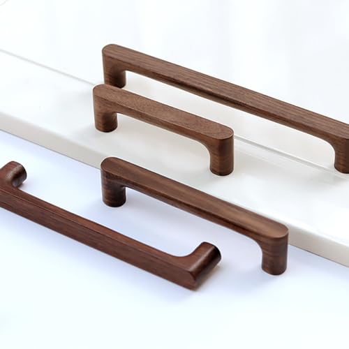 Yeandshi 2 Stücke Braun Walnussmöbel Griff 128MM Loch Mitte Küchengriff Kleiderschrebe Kommode Zugschrankknopf Zieh Schrankschubladenschrank Schrank von Yeandshi