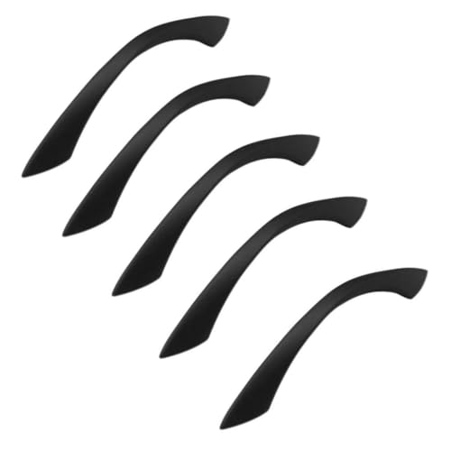 Yeandshi 5 schwarze Küchentürgriffe, 160 mm, schwarze Zinklegierung, Küchenschrank, Kleiderschrank, Badezimmer-Zubehör. Yeandshi 5 schwarze Küchentürgriffe, 160 mm, schwarze Zinklegierung, Küchenschrank, Kleiderschrank, Badezimmer-Zubehör. von Yeandshi