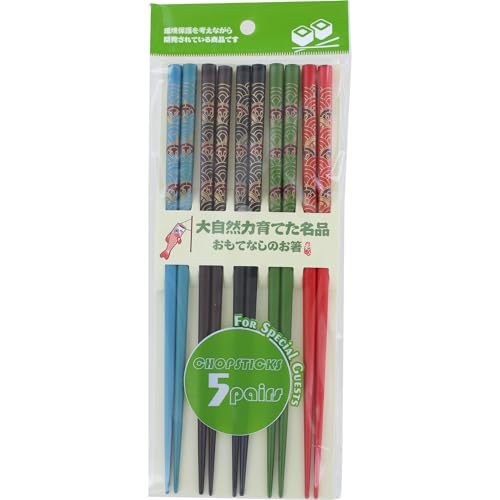 5 Pairs of Bamboo Chopsticks with Decorative 'Cherry Blossom' Blue Japan Style + 1 Chopsticks Helper. 5 Pairs of Bamboo Chopsticks with Decorative 'Cherry Blossom' Blue Japan Style + 1 Chopsticks Helper. von Year Well