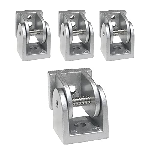 4 Stück Winkelverbinder Gelenkverbinder Gelenk Aluprofil, Einstellbarer Aluprofil Verbinder aus Zinklegierung, 180°Gelenk Stecker Aluminiumlegierung Scharnier,3D Druckerteile (3030) von Yearninglife