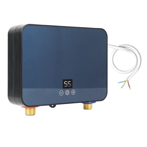 Elektronischer Durchlauferhitzer Küche 220V 6000W Warmwasserbereiter,Tankless Durchlauferhitzer Elektrisch mit LED Temperaturanzeige,Elektrisch Instant Klein Durchlauferhitzer For Badezimmer von Yearninglife