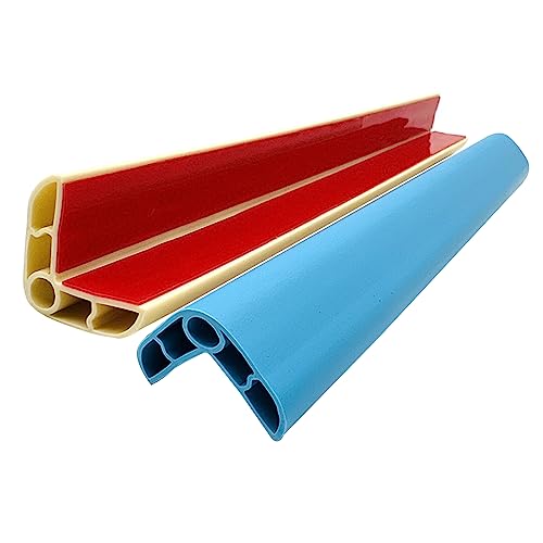 PVC Kantenschutz für Treppenstufen, Winkelprofil Selbstklebend Kantenschutz-Gummi-Stoßleiste für Wand-Schreibtischmöbel,Treppenschutz,Tischkantenschutz für Garage (2.5CM*2.5CM- Himmelblau) von Yearninglife