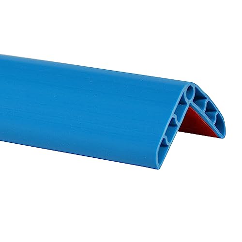 PVC Kantenschutz für Treppenstufen, Winkelprofil Selbstklebend Kantenschutz-Gummi-Stoßleiste für Wand-Schreibtischmöbel,Treppenschutz,Tischkantenschutz für Garage (4CM*4CM-Blau) von Yearninglife