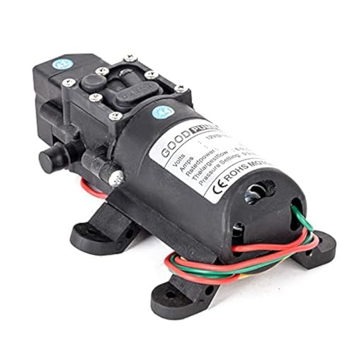 Wasserpumpe Selbstansaugende Pumpe 12V 70W 6A Hochdruckmembran Mit Gartenschlauch Anschluss selbstansaugende Pumpe für Wohnwage,Garten von Yearninglife