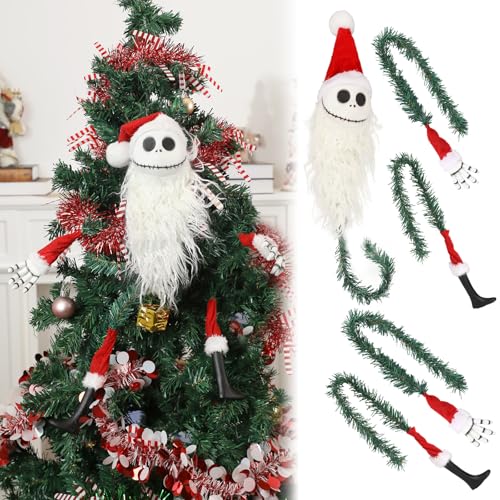 Christmas Tree Topper Ornaments Jack Skellington Körper Puppe Dekorationen Christmas Santa Jack Tree Topper Set (Jack Skellington Decor) von Yearsahrk