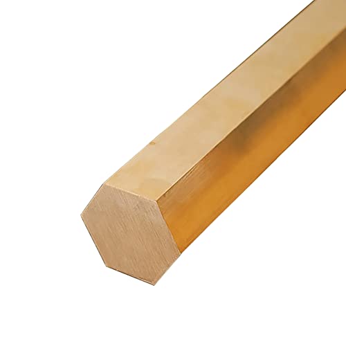 YebiO H59 Messing-Sechskantstange, Massiver Stab, Sechskant, Sechseckiger Stab, Streifen, Unpoliert, Gegenüberliegende Seite, Länge 21–35 Mm, Länge 200 Mm/24Mm*200Mm YebiO H59 Messing-Sechskantstange, Massiver Stab, Sechskant, Sechseckiger Stab, Streifen, Unpoliert, Gegenüberliegende Seite, Länge 21–35 Mm, Länge 200 Mm/24Mm*200Mm von YebiO