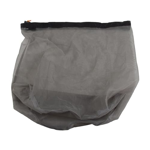 Mesh -Aufbewahrungstasche, Leichtes Nylon -Mesh -Sack Sack mit Verstärkten Nähten Im Freien Drawess Sack Startbeutel Zum Camping, Wandern, Reisen (XXL ist schwarz) von Yechiry