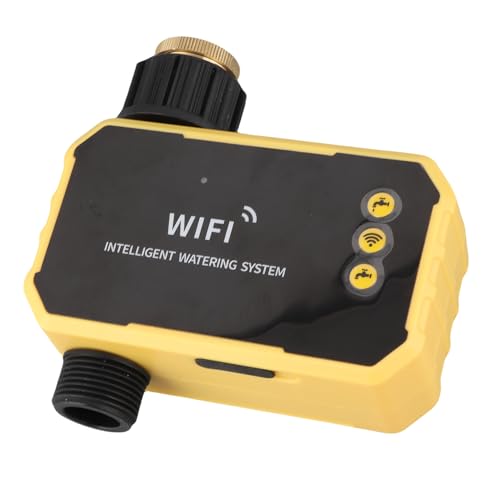 Solarwassertimer, Einstellbarer Smart Sprinkler Timer mit Präzisionsfilter, Solarantriebsbewässerungssystem mit Regensensor und WLAN -App -Kontrolle für Gärten und Rasenflächen von Yechiry