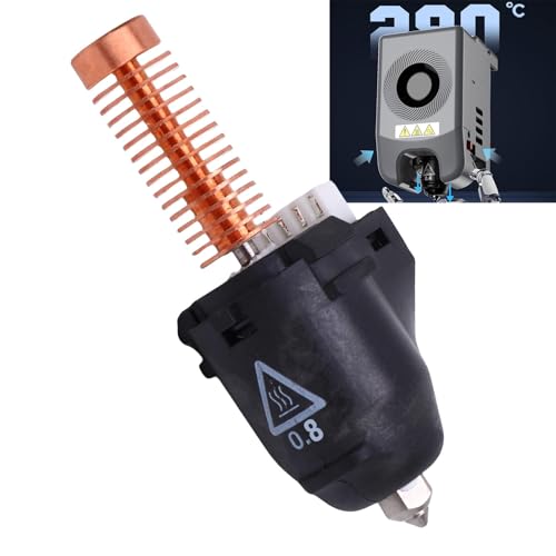 Yechiry 0,8 MM 3D-Druckerdüsenersatz, Hohe Durchflussrate, 3D-Drucker-Hotend-Düsensatz, 280 Grad Hitzebeständig, Schneller Extruderwechsel, Verschleiß- und Verformungsbeständig von Yechiry