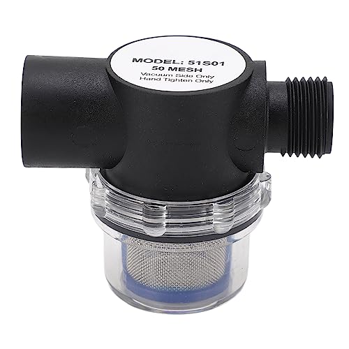 Yechiry 1/2in-14 Weiblicher Gewinde-Inline-Filter, 50-Mesh-Bildschirm Kunststoff ABS-Metall-Konstruktionswassersieb, Ideal für Pipeline-Ölsysteme mit Hochfestem Material Yechiry 1/2in-14 Weiblicher Gewinde-Inline-Filter, 50-Mesh-Bildschirm Kunststoff ABS-Metall-Konstruktionswassersieb, Ideal für Pipeline-Ölsysteme mit Hochfestem Material von Yechiry