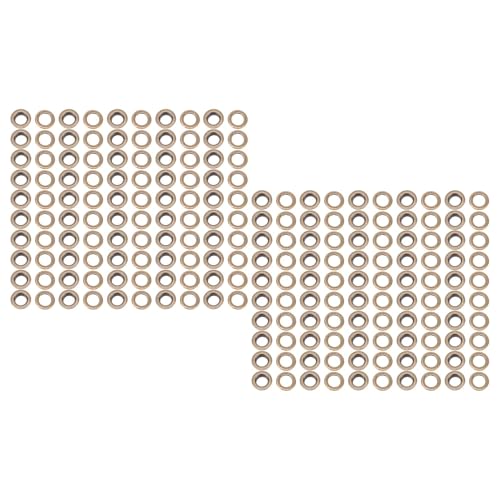 Yechiry 100 Set Messing Öten Kit, 18 -mm -Innendurchmesser -Messing -Messing -Metall -Özetts -Kit, Multi -Layer -Polierte Metall -Metall -Trommeten mit Installationswerkzeug für Planen, (Bronze) von Yechiry
