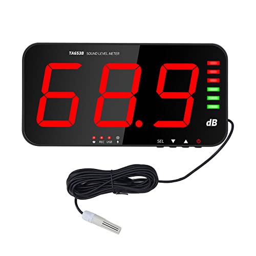 Yechiry 13in Digital Sound Level Messgerät, Decibel Reader -Rauschmonitor mit Großer Bildschirmalarmfunktion Wand Hängt für den Industriellen Gebrauch von Home Office Yechiry 13in Digital Sound Level Messgerät, Decibel Reader -Rauschmonitor mit Großer Bildschirmalarmfunktion Wand Hängt für den Industriellen Gebrauch von Home Office von Yechiry