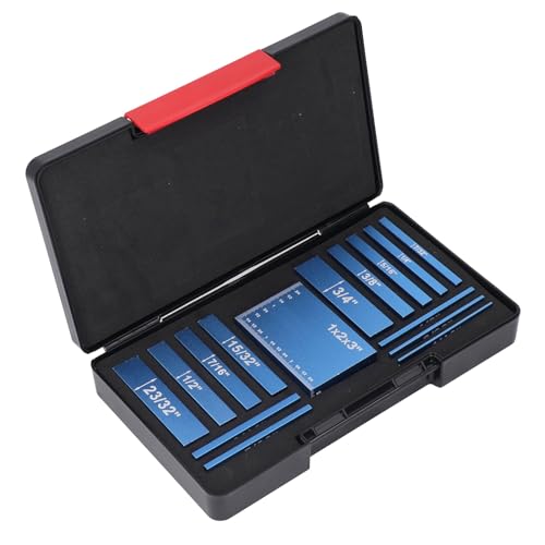 Yechiry 15pcs Setup -Blöcke Höhe -Stücke, 100 Mm Größen von 1/16 Zoll Bis 1x2x3in Präzisions -Aluminium -Setup -Stangen mit Gravierten Markierungen für Router- und Tischsägen Yechiry 15pcs Setup -Blöcke Höhe -Stücke, 100 Mm Größen von 1/16 Zoll Bis 1x2x3in Präzisions -Aluminium -Setup -Stangen mit Gravierten Markierungen für Router- und Tischsägen von Yechiry