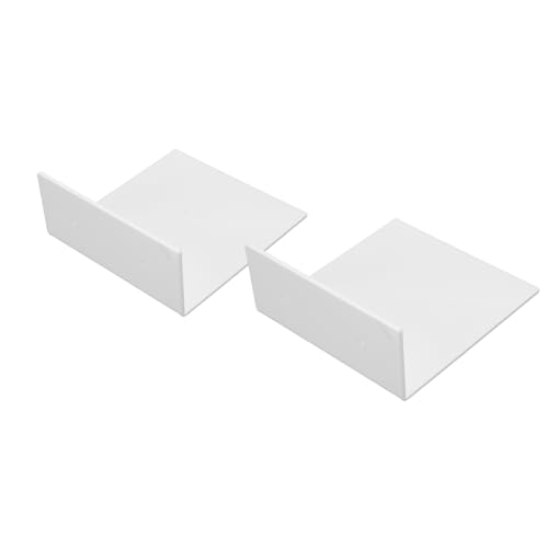 Yechiry 2 Stück Acryl-Wandregale, Weiße Regale mit Vier Klebestreifen, Kratzfestes Design, Erweitern Den Platz An Der Wand, Zwei Installationsmethoden, für Küche, Badezimmer, Büro (White) von Yechiry