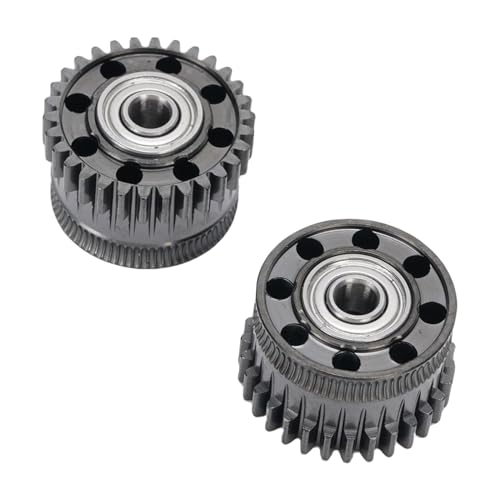Yechiry 2pcs Extruder -Zahnradkit, Alle Metall -DLC -Getriebe mit Gehärtetem Stahl, Extruder -Stecker -Kit -Filamentantriebsersatz mit Verbesserter Wärme -Opposition für K2 Plus 3D von Yechiry